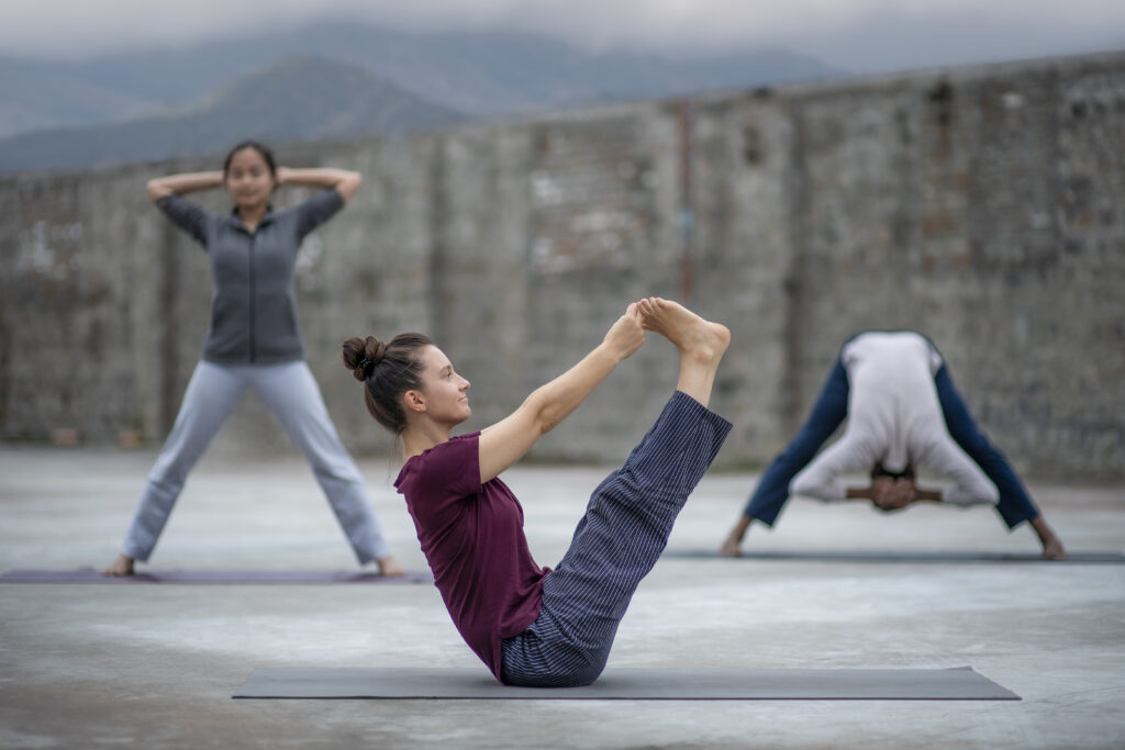 Corporate yoga workshop